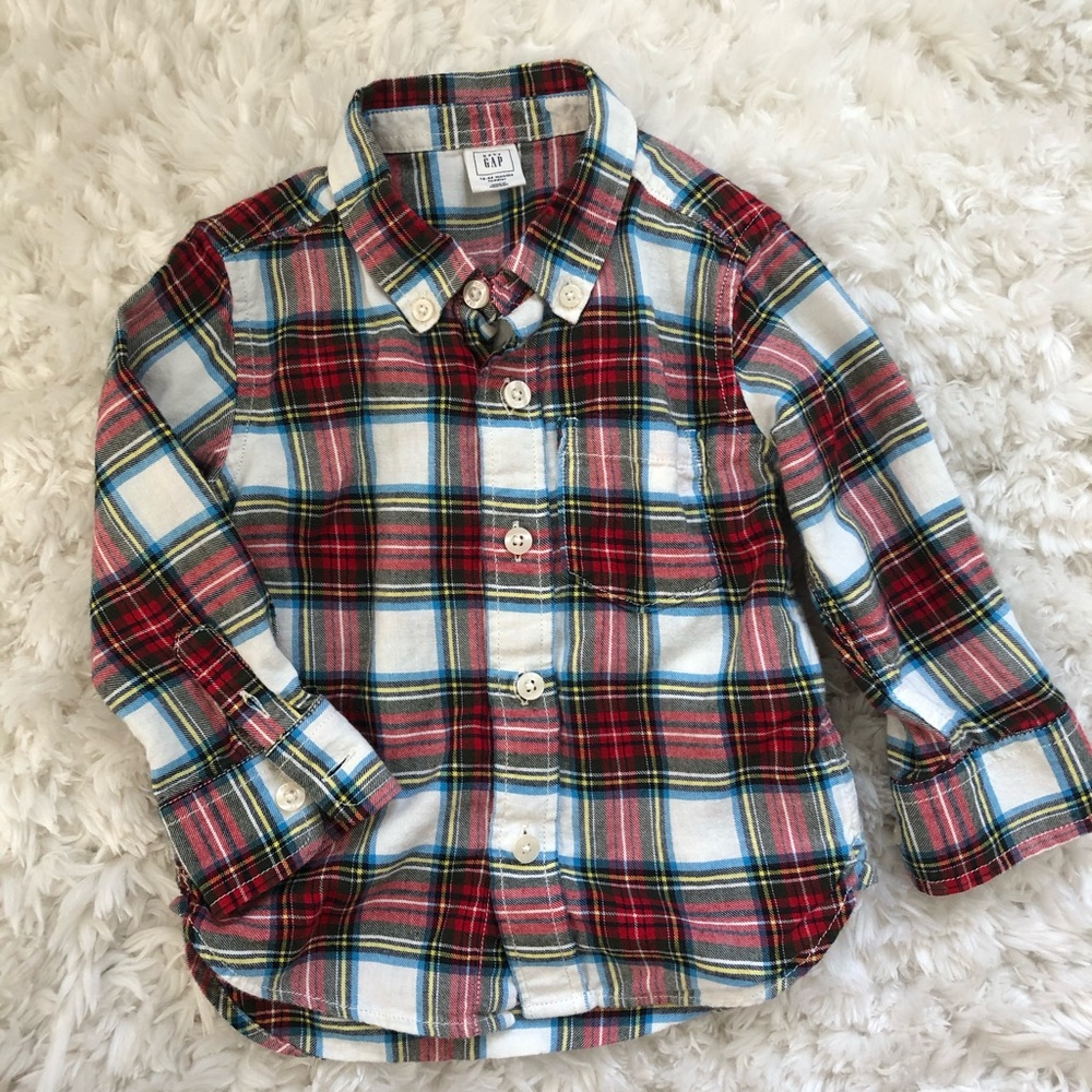 Baby Gap Holiday Flannel boys 18-24mos